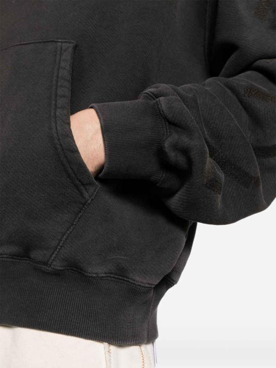  오프화이트 후드 티셔츠 OMBB118C99FLE0021077 Grey - OFF WHITE