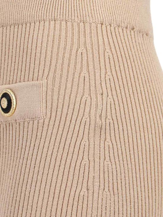 25SS 발망 미디 스커트 EF1LD022KI10 0DC Beige - BALMAIN