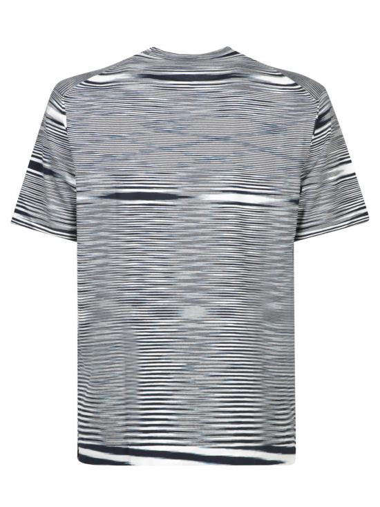 25FW 미소니 반팔 티셔츠 UC23SL03 BK013B F7050 Brown - MISSONI