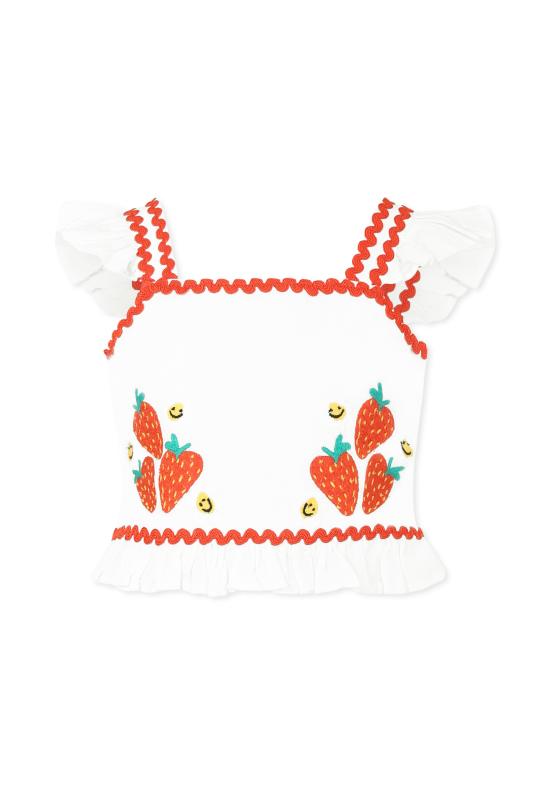 25SS [키즈] 스텔라 맥카트니 탑 TW5A42 Z0138 101 WHITE