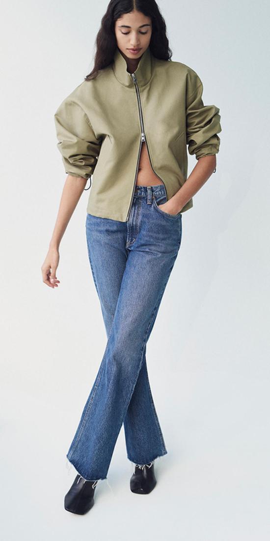  에이골디 데님 팬츠 아골드 리나 진스 플라시보(빈티지 다크 인디고) - AGOLDE