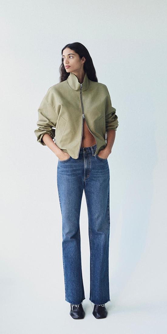  에이골디 데님 팬츠 아골드 리나 진스 플라시보(빈티지 다크 인디고) - AGOLDE