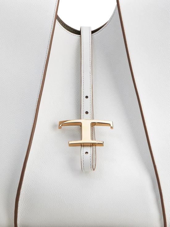 26SS 토즈 T 타임리스 미니 쇼핑백 XBWTSBA0300Q8EB015 White - TODS