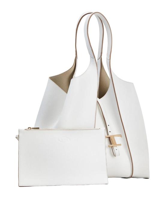 26SS 토즈 T 타임리스 미니 쇼핑백 XBWTSBA0300Q8EB015 White - TODS