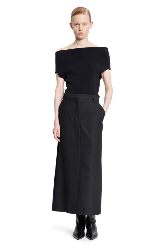  토템 롱 스커트 251WRB4288FB0026001 Black - TOTEME