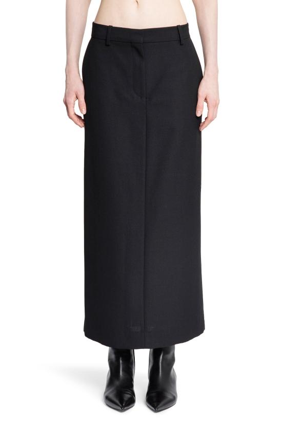  토템 롱 스커트 251WRB4288FB0026001 Black - TOTEME