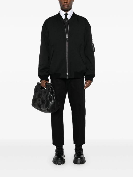 26SS 프라다 스트레이트 팬츠 SPH313S23211BZF0002 Black - PRADA