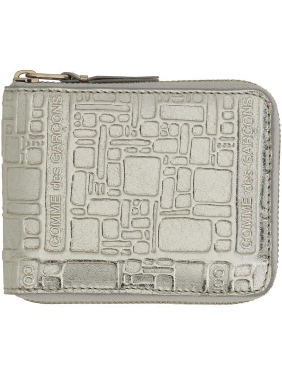 25SS 꼼데가르송 가죽소품 SA7100EG SILVER