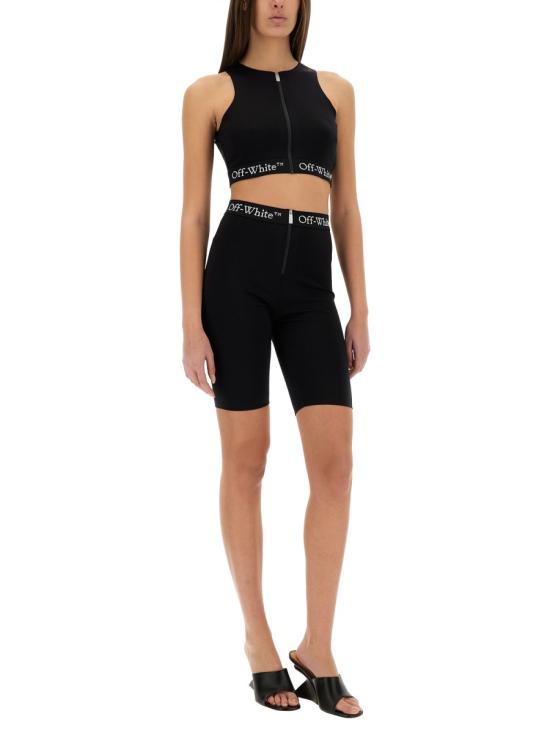 25SS 오프화이트 스트레이트 팬츠 OWVH029 BLACK - OFF WHITE