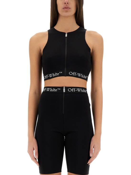 25SS 오프화이트 민소매 티셔츠 OWVO056 BLACK