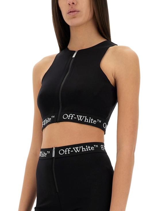 25SS 오프화이트 민소매 티셔츠 OWVO056 BLACK - OFF WHITE