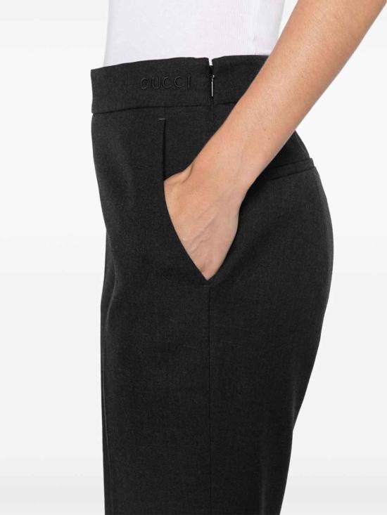 25FW 구찌 스트레이트 팬츠 800108ZARSK1165 Dark Grey - GUCCI