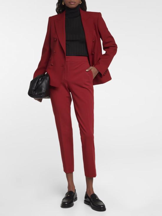 25FW 막스마라 스트레이트 팬츠 2511781011600PEGNO 007 RED - MAX MARA
