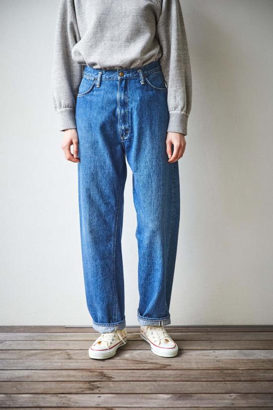  오어슬로우 데님 팬츠 Orslow Standard 하이웨이스트 셀비지 데님 데님 중고 95