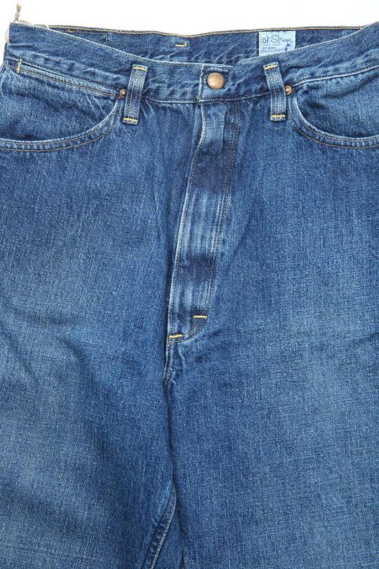  오어슬로우 데님 팬츠 Orslow Standard 하이웨이스트 셀비지 데님 데님 중고 95 - ORSLOW