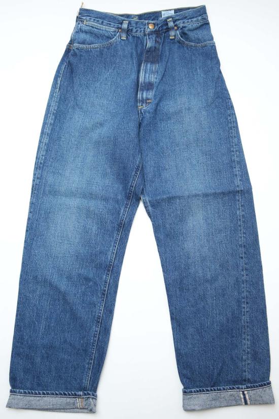  오어슬로우 데님 팬츠 Orslow Standard 하이웨이스트 셀비지 데님 데님 중고 95 - ORSLOW