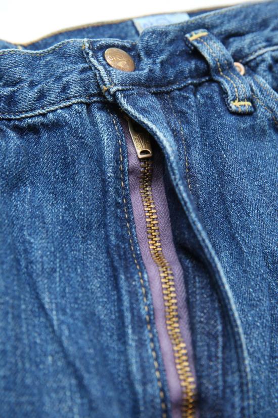  오어슬로우 데님 팬츠 Orslow Standard 하이웨이스트 셀비지 데님 데님 중고 95 - ORSLOW