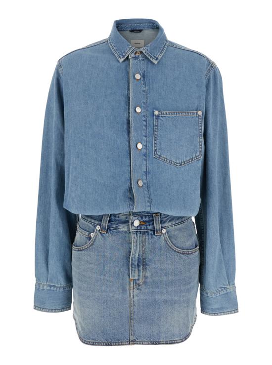 25SS 하이쿠레 숏 원피스 HEW10034DF176L0876 Blu