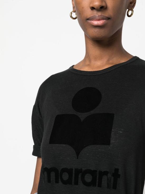 25SS 이자벨마랑 반팔 티셔츠 TS0004FAA1N09E01BK DOM - ISABEL MARANT