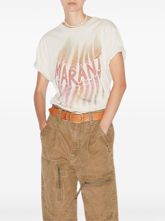 25SS 이자벨마랑 ZOELINE 조엘린 프린팅 반팔 티셔츠 TS0147FAC1N07E23EC DOM - ISABEL MARANT