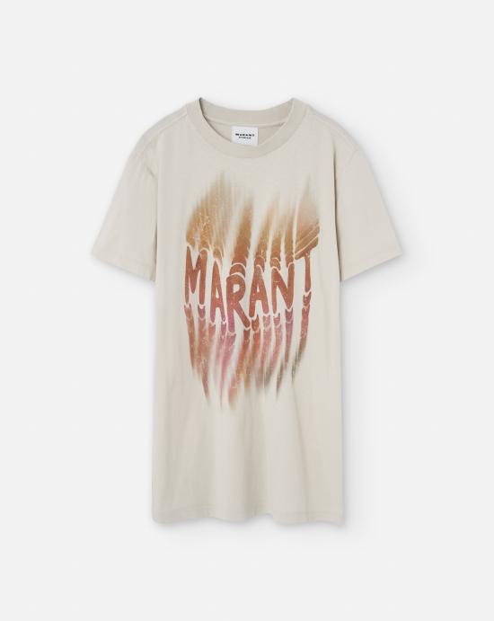 25SS 이자벨마랑 ZOELINE 조엘린 프린팅 반팔 티셔츠 TS0147FAC1N07E23EC DOM