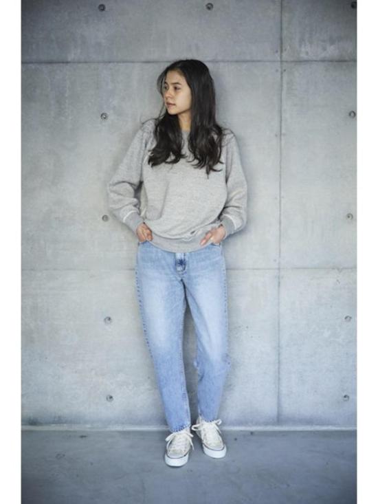 오어슬로우 데님 팬츠 Orslow 여성용 짧은 길이 105 90's 데님 스카이 블루 - ORSLOW