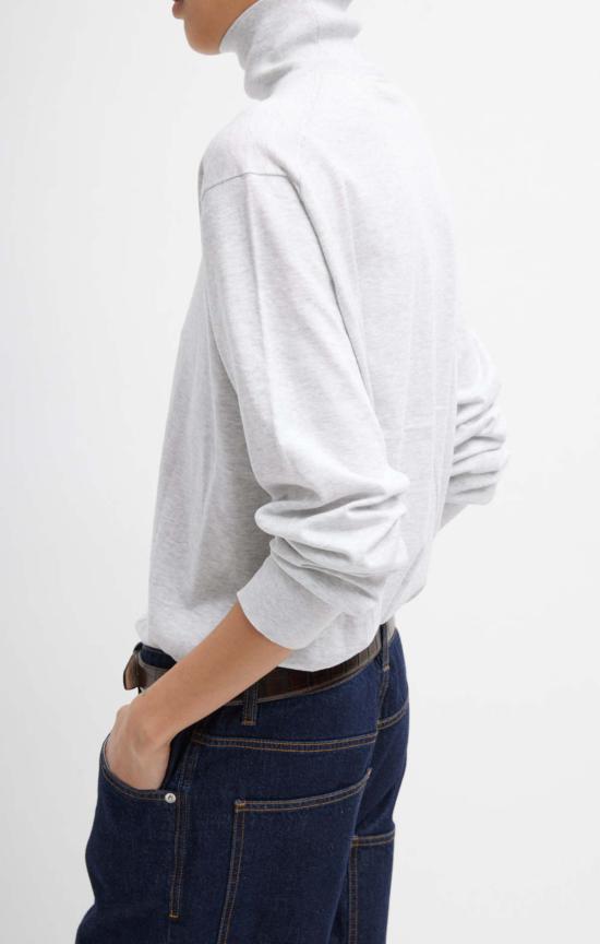  티비 터틀넥 슈퍼파인 퍼펙트  라이트 헤더 그레이 - TIBI