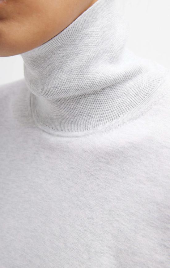  티비 터틀넥 슈퍼파인 퍼펙트  라이트 헤더 그레이 - TIBI