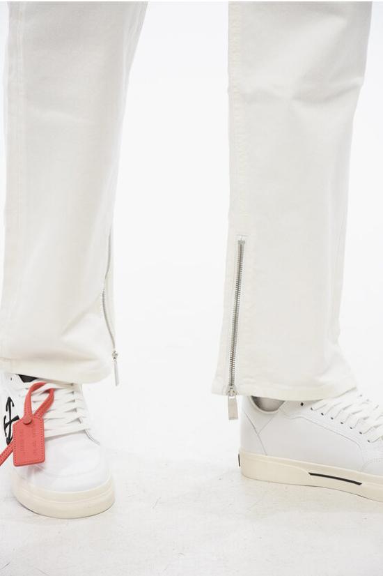  오프화이트 스트레이트 팬츠 OMYA177S24DEN0010202 White - OFF WHITE