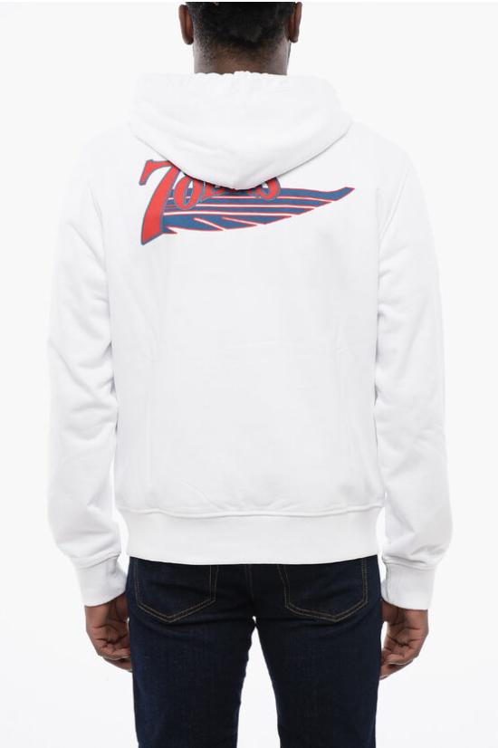  디젤 후드 티셔츠 A12520 0HAYT 100 White - DIESEL