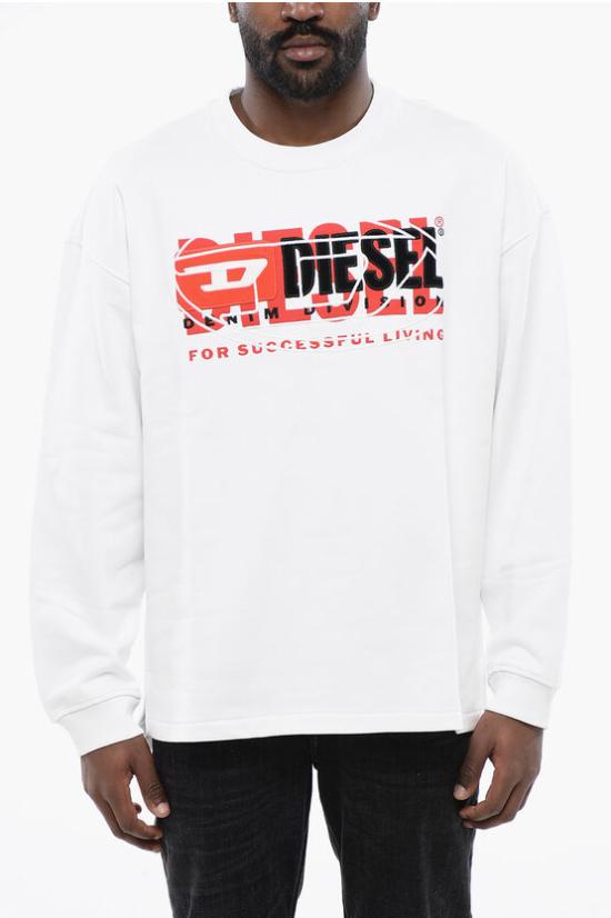  디젤 긴팔 티셔츠 A12150 0IAJH 100 White