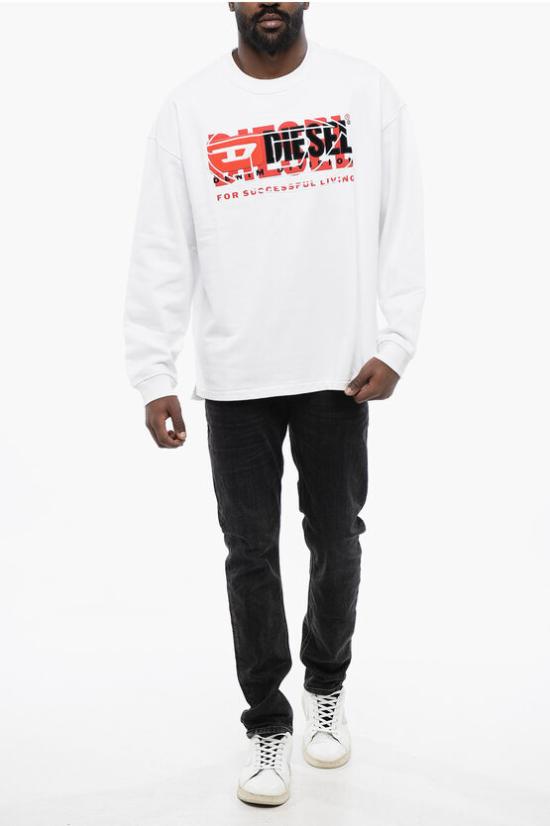  디젤 긴팔 티셔츠 A12150 0IAJH 100 White - DIESEL