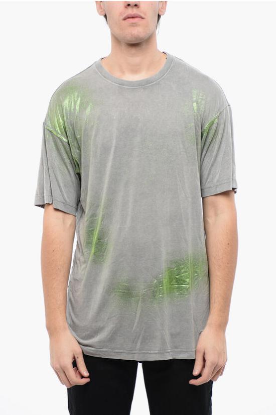  디젤 반팔 티셔츠 A12731 0DPAN 9BXB Gray - DIESEL