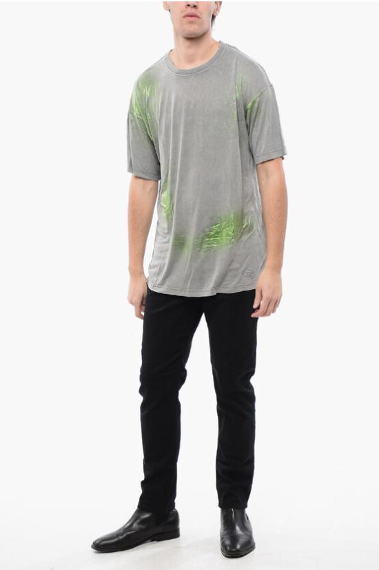  디젤 반팔 티셔츠 A12731 0DPAN 9BXB Gray - DIESEL