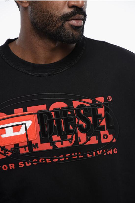  디젤 긴팔 티셔츠 A12150 0IAJH 9XX Black - DIESEL