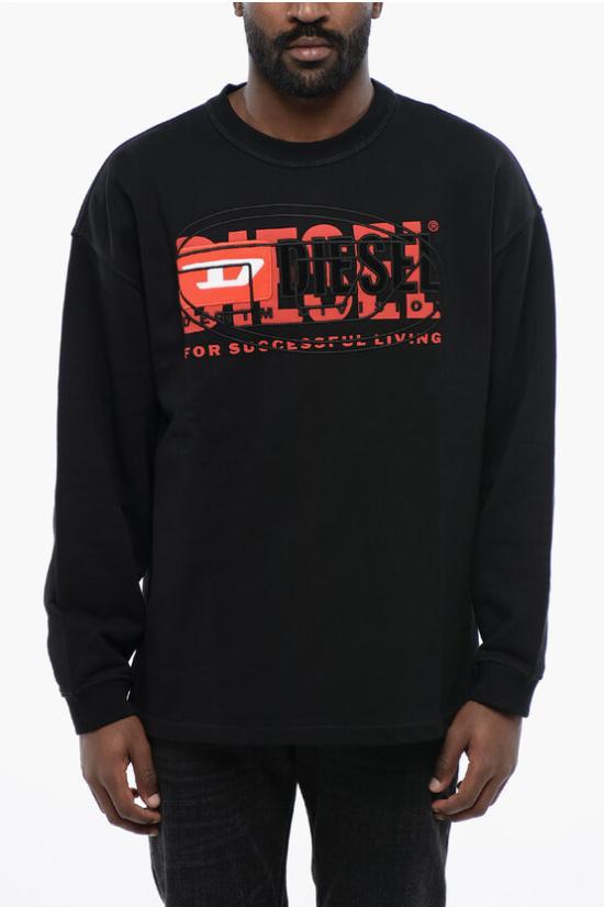  디젤 긴팔 티셔츠 A12150 0IAJH 9XX Black