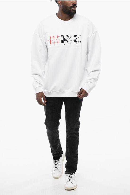  디젤 긴팔 티셔츠 A11778 0IAJH 100 White - DIESEL