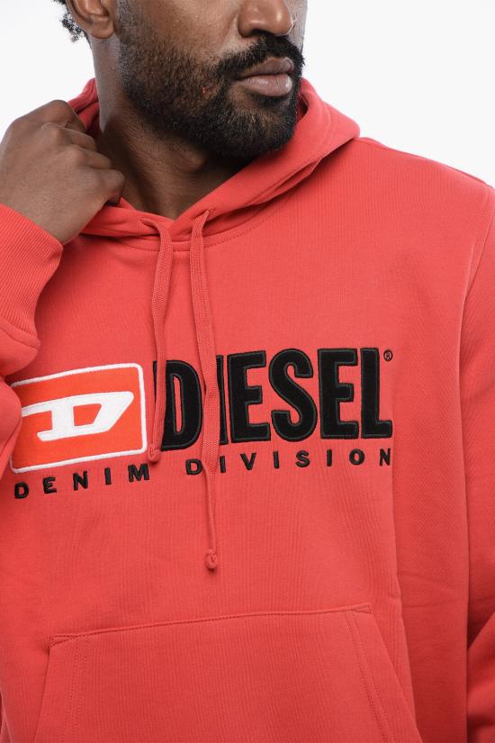  디젤 후드 티셔츠 A03757 0BAWT 44Q Red - DIESEL