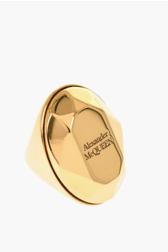  알렉산더 맥퀸 반지 757452 J160T 0448 Gold - ALEXANDER MCQUEEN