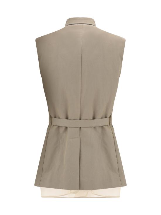 25SS 브루넬로 쿠치넬리 베스트 ML1457345 C2910 BEIGE - BRUNELLO CUCINELLI