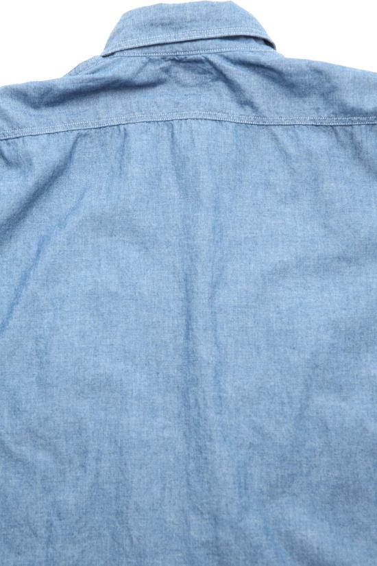  오어슬로우 셔츠 Orslow 반팔 샴브레이 워크  샴브레이 - ORSLOW