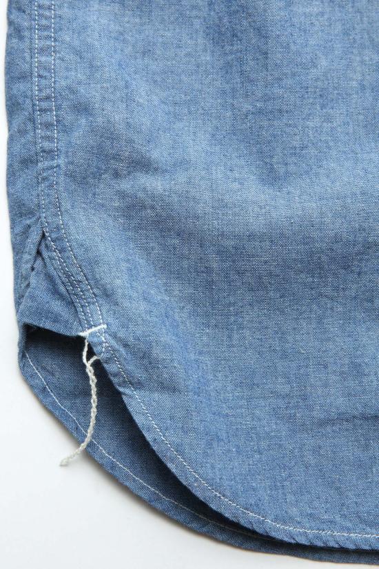  오어슬로우 셔츠 Orslow 반팔 샴브레이 워크  샴브레이 - ORSLOW