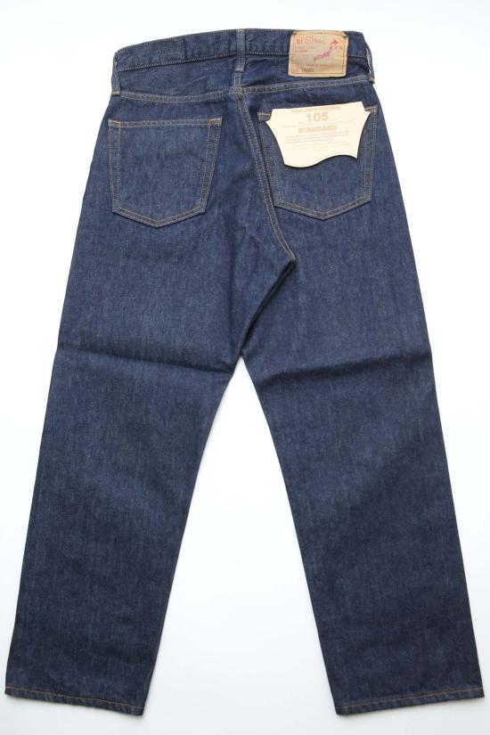  오어슬로우 데님 팬츠 Orslow 짧은 길이 105 90's 데님 원워시 진 - ORSLOW