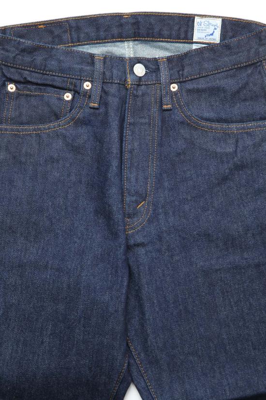  오어슬로우 데님 팬츠 Orslow 짧은 길이 105 90's 데님 원워시 진 - ORSLOW