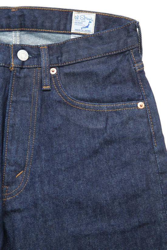  오어슬로우 데님 팬츠 Orslow 짧은 길이 105 90's 데님 원워시 진 - ORSLOW