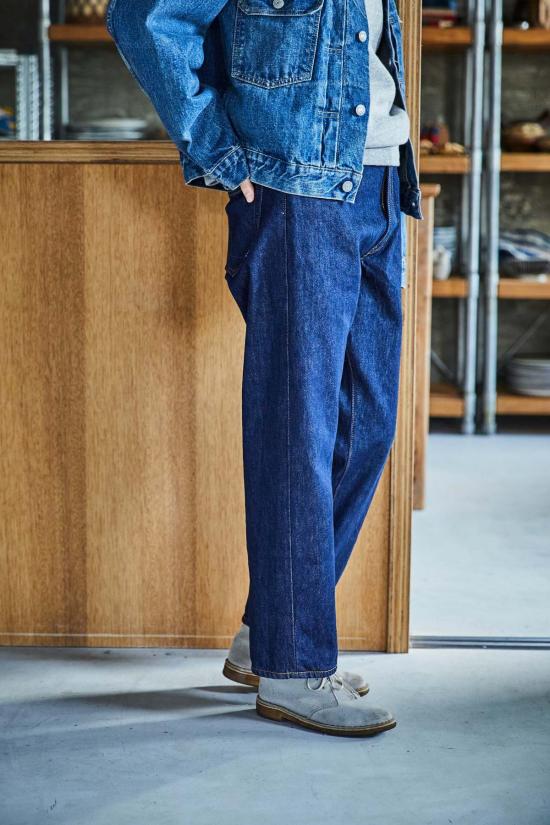  오어슬로우 데님 팬츠 Orslow 짧은 길이 105 90's 데님 원워시 진