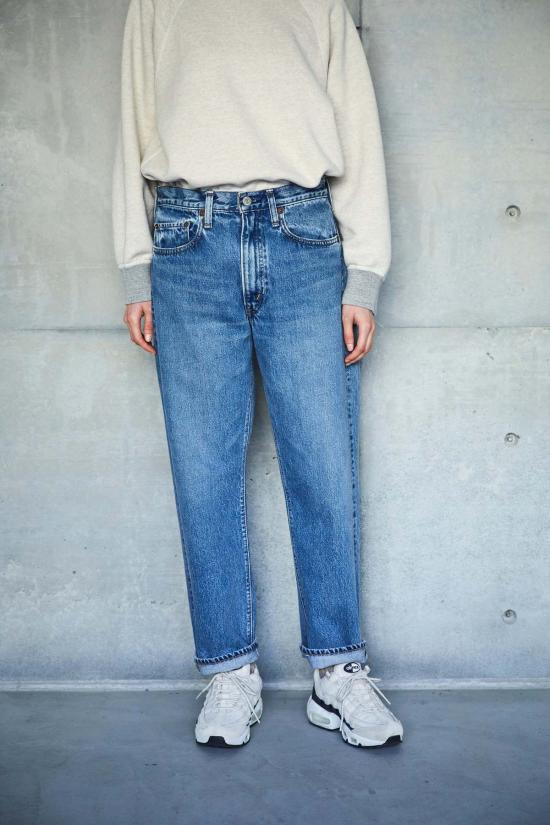  오어슬로우 데님 팬츠 Orslow 여성용 짧은 길이 105 90년대 데님 청바지