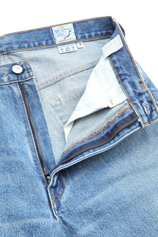  오어슬로우 데님 팬츠 Orslow 여성용 짧은 길이 105 90년대 데님 청바지 - ORSLOW