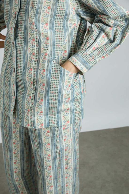  DAMSON MADDER 데님 자켓 Damson Madder Baxter 재킷 월페이퍼 플로럴 - OTHER BRANDS