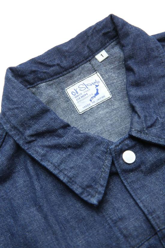  오어슬로우 데님 자켓 오슬로우 숏 웨스턴 셔츠 재킷 원워시 - ORSLOW